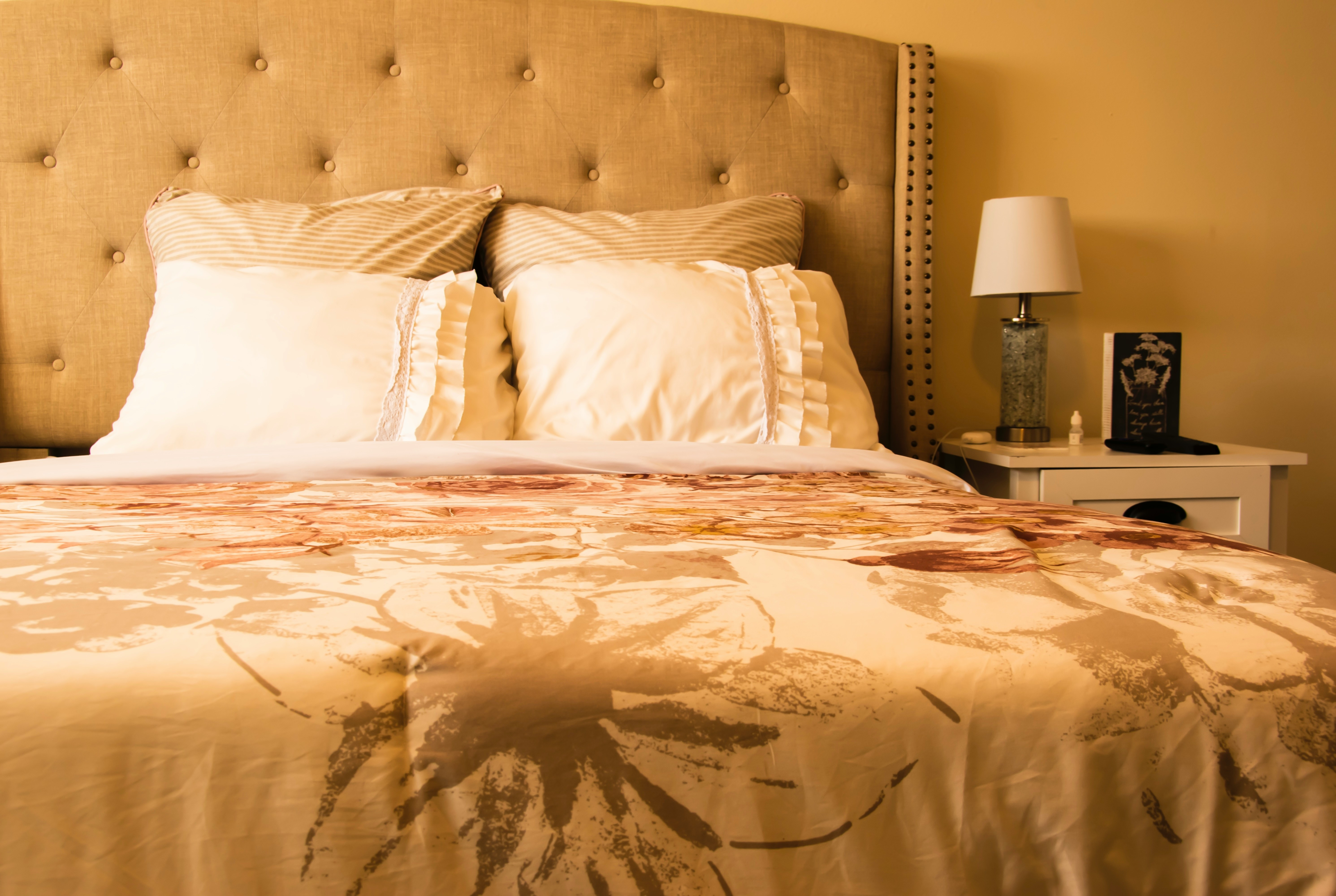 Luxurious bed linens